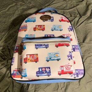Colorful pixar loungefly Backpack with Vehicle Print